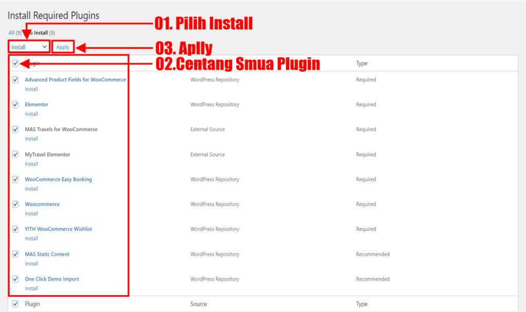 Berikut Ini Tutorial Cara Install Theme My Travel